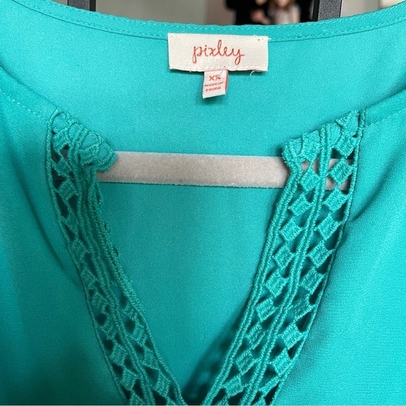 Pixley Stitch Fix Bogota Dress Green Embroidered XS - Picture 10 of 10